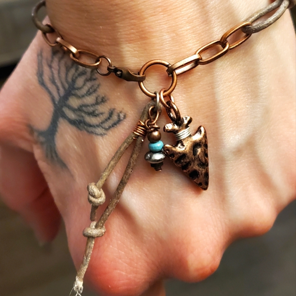 Rustic Arrowhead Bracelet